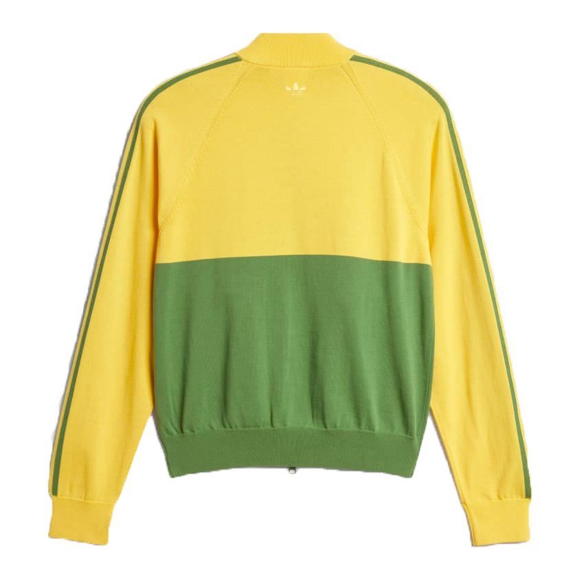 adidas x Wales Bonner New Knit Track Jacket Asia Sizing 'Yellow Green' IW1174 - 2