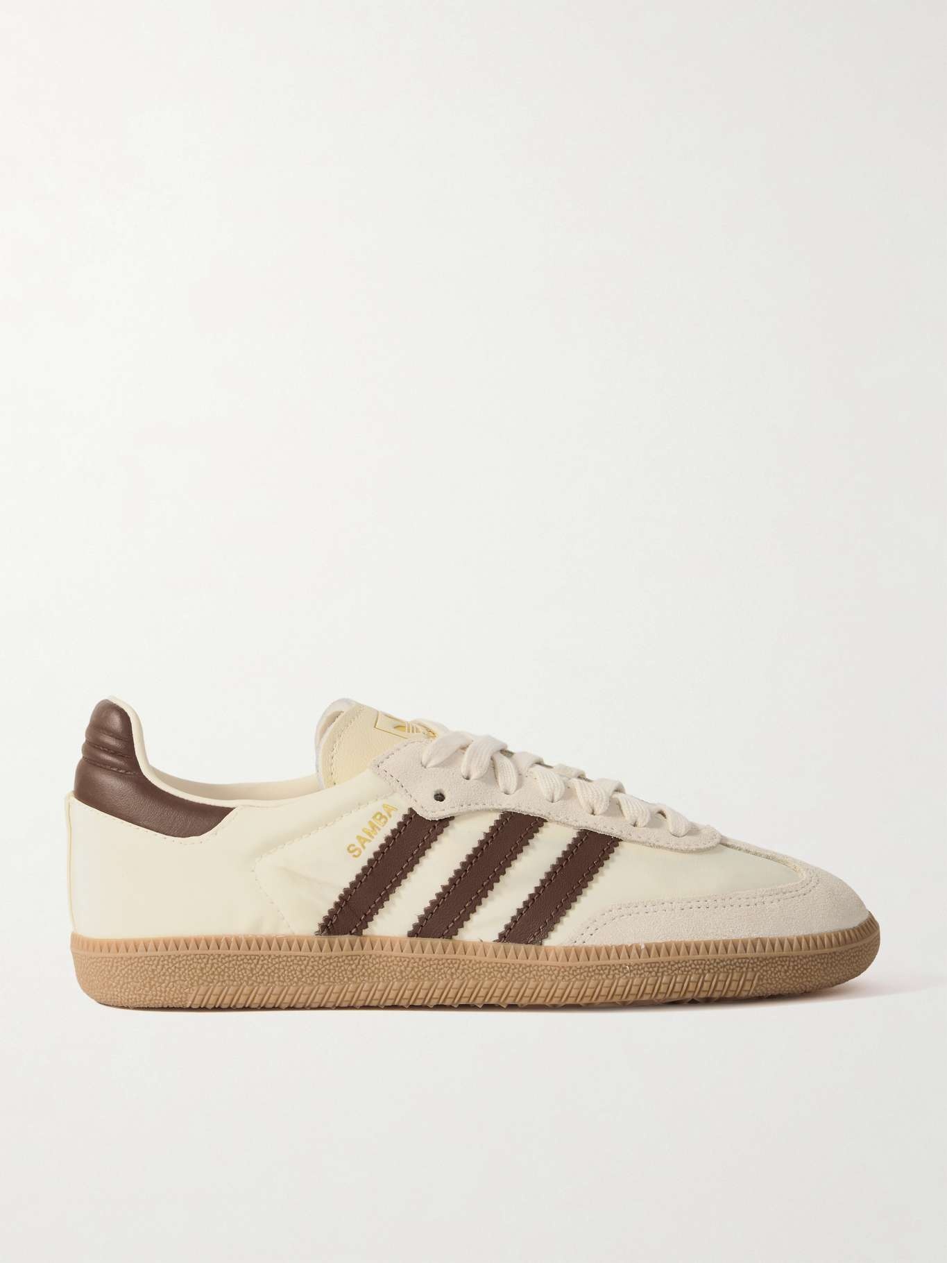 Samba OG suede-trimmed leather and nylon sneakers - 1