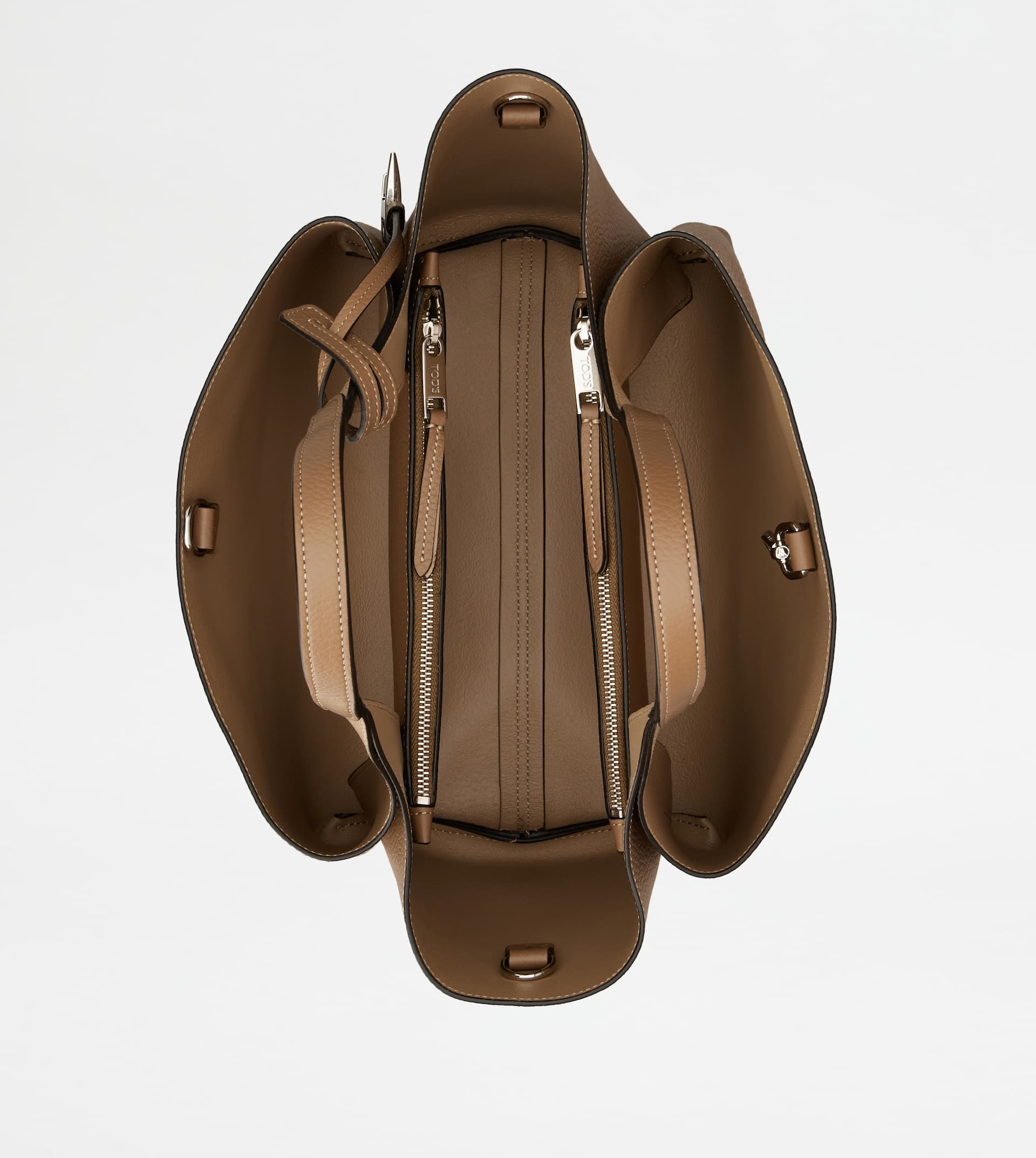 BAG IN LEATHER MINI - BROWN, NATURAL - 4