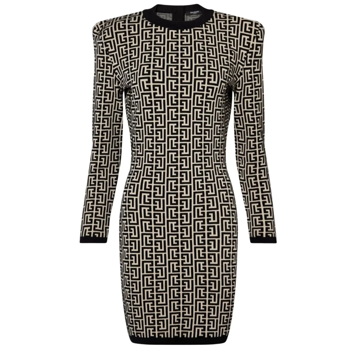 Monogram Jacquard Wool Blend Minidress - 1