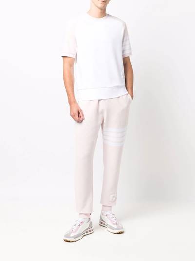 Thom Browne Ottoman rib 4-Bar stripe track pants outlook