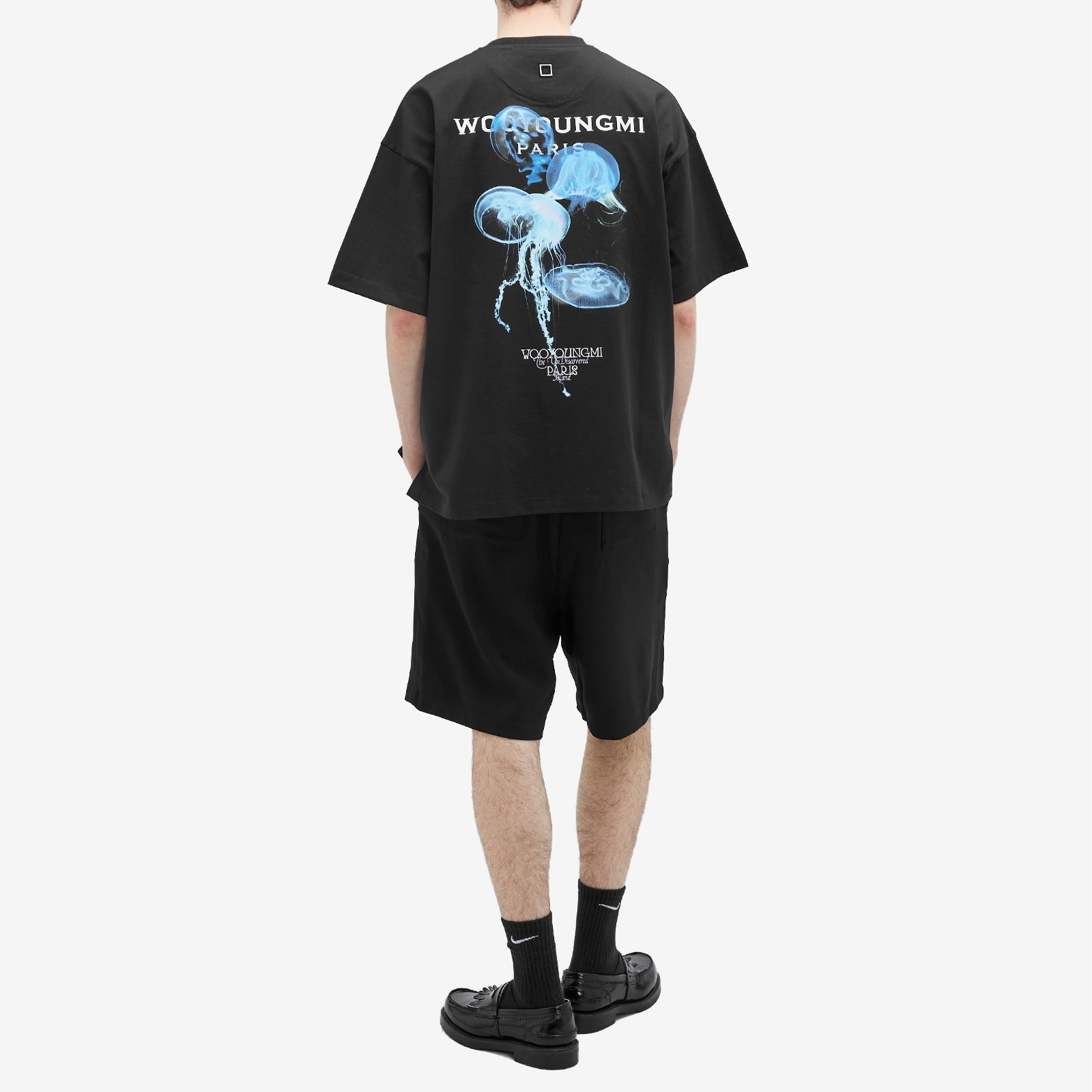 Tシャツ・カットソー WOOYOUNGMI SS25 MENS SHIRT (W251SH22 976E) Wooyoungmi Black Square Label T-Shirt - T-Shirts - BeyondStyle
