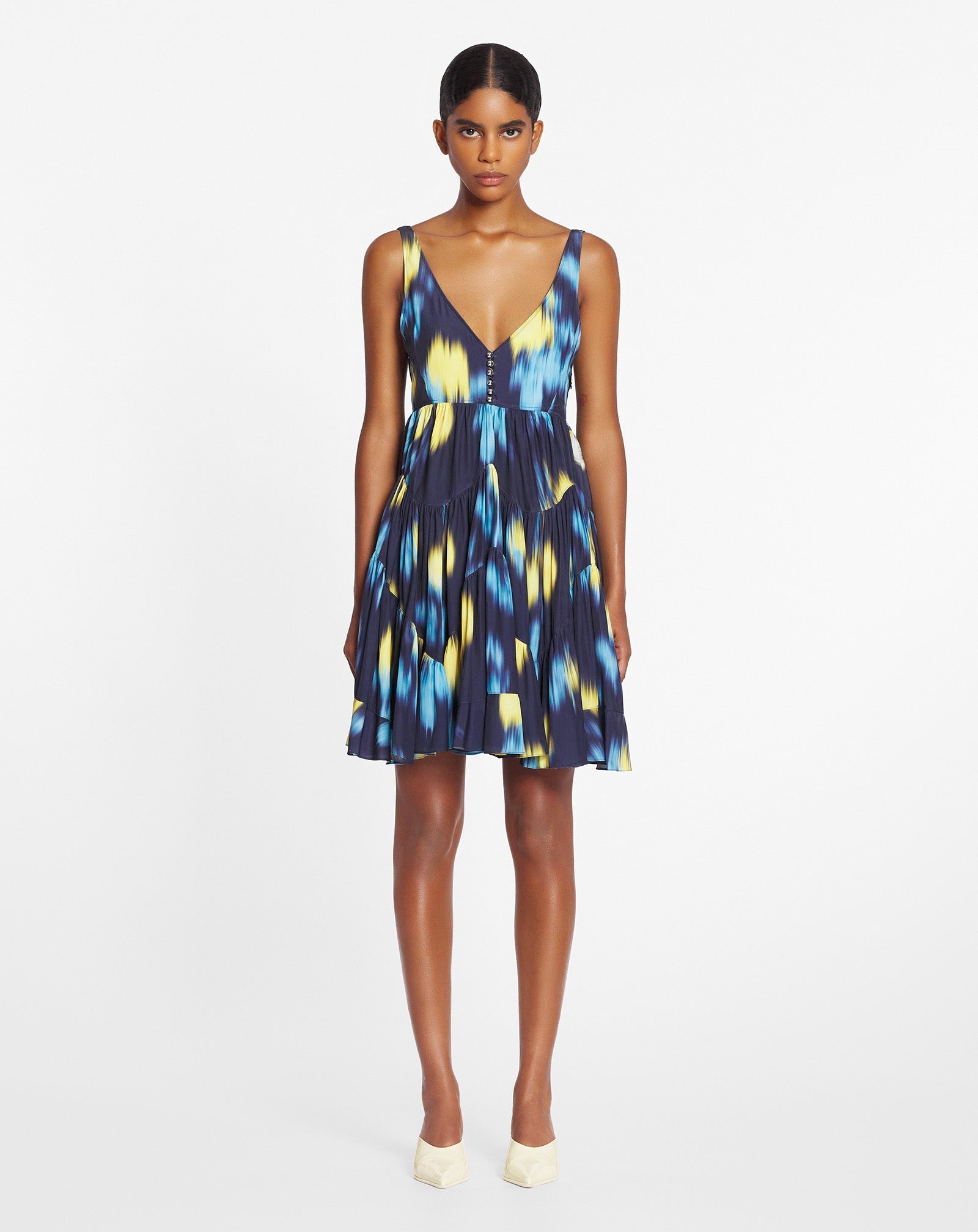 SHORT PRINTED SLEEVELESS DRESS - 2