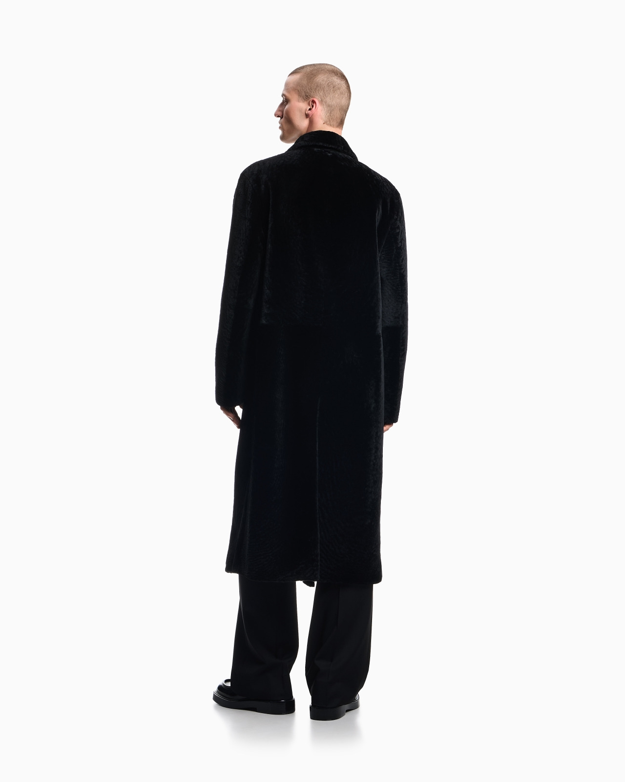 ICON VELVET-EFFECT LAMB SHEARLING COAT - 3