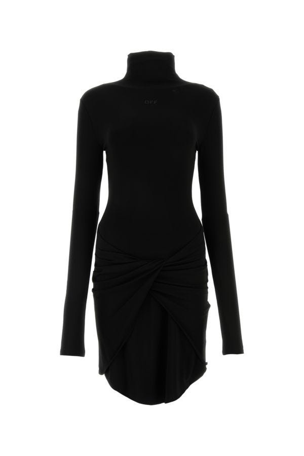 ワンピース OFF WHITE Black Crepe Mini Dress Off-White Black crepe mini dress | gebnegozionline | REVERSIBLE