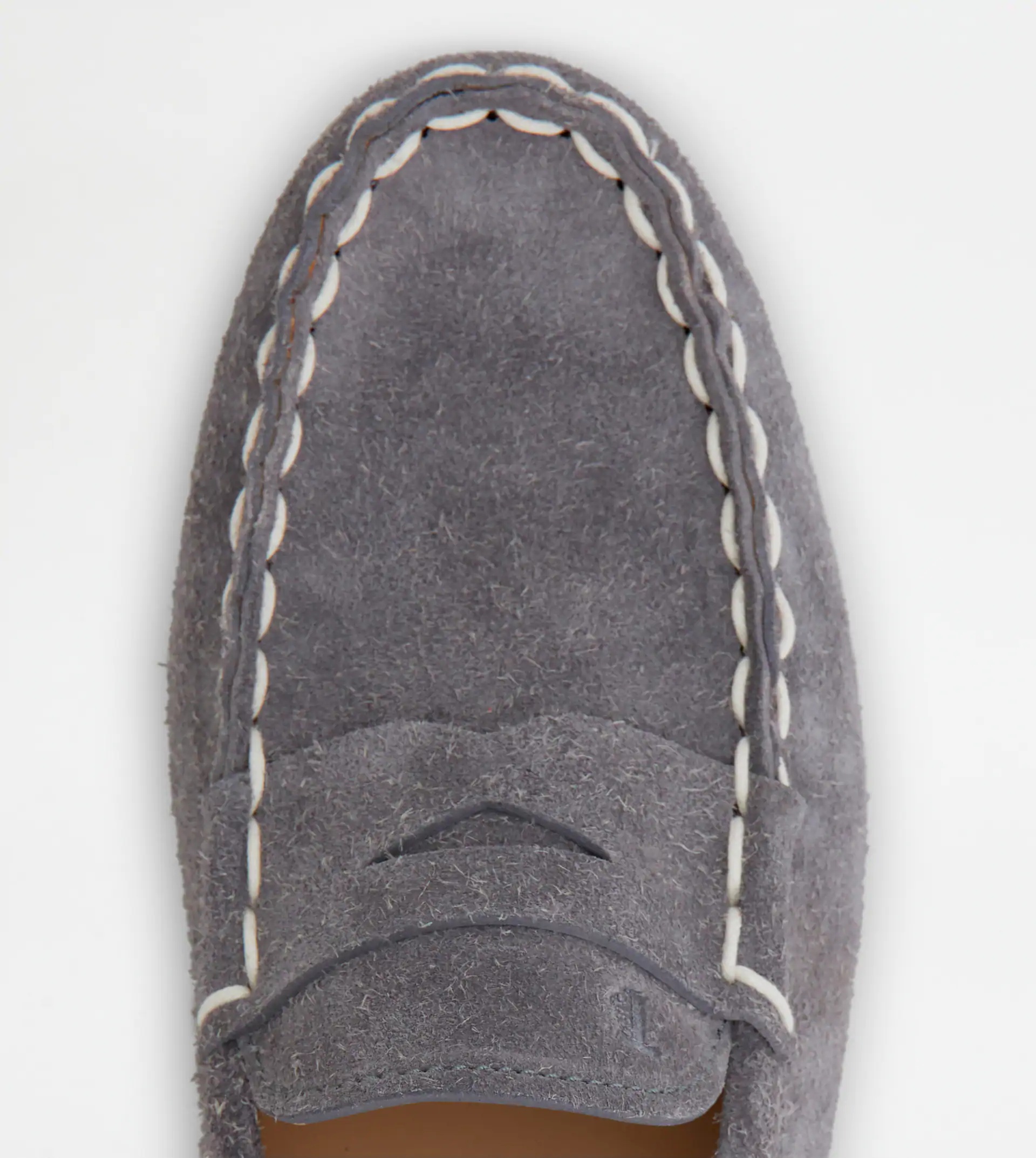 GOMMINO DRIVING SHOES IN SUEDE - GREY - 5