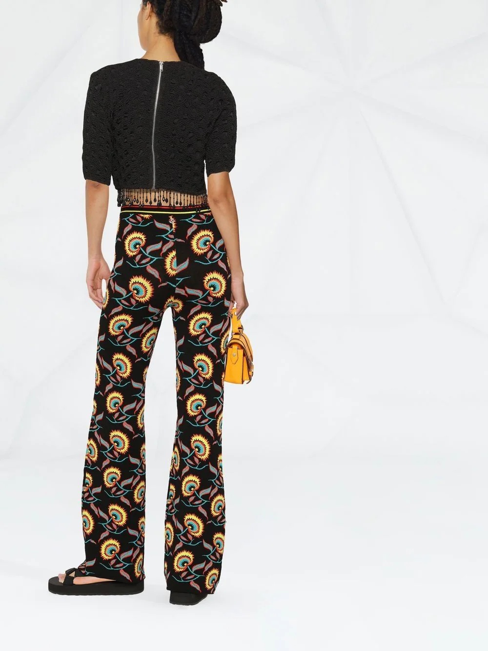 floral-print trousers - 4