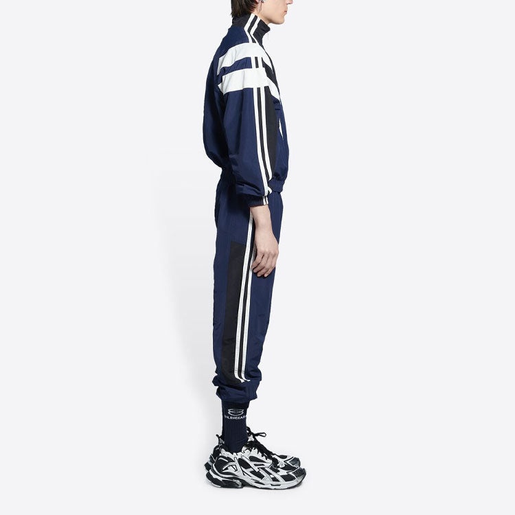 Balenciaga Sporty B Tracksuit Pants 'Indigo Black White' 681254TKO484063 - 5