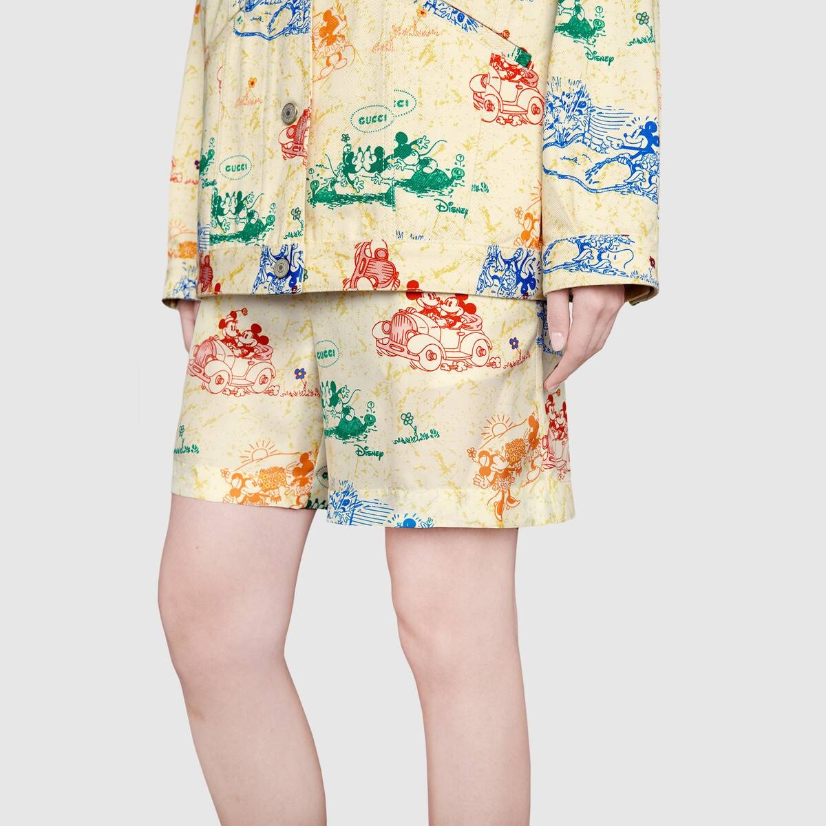 Disney x Gucci silk shorts - 5