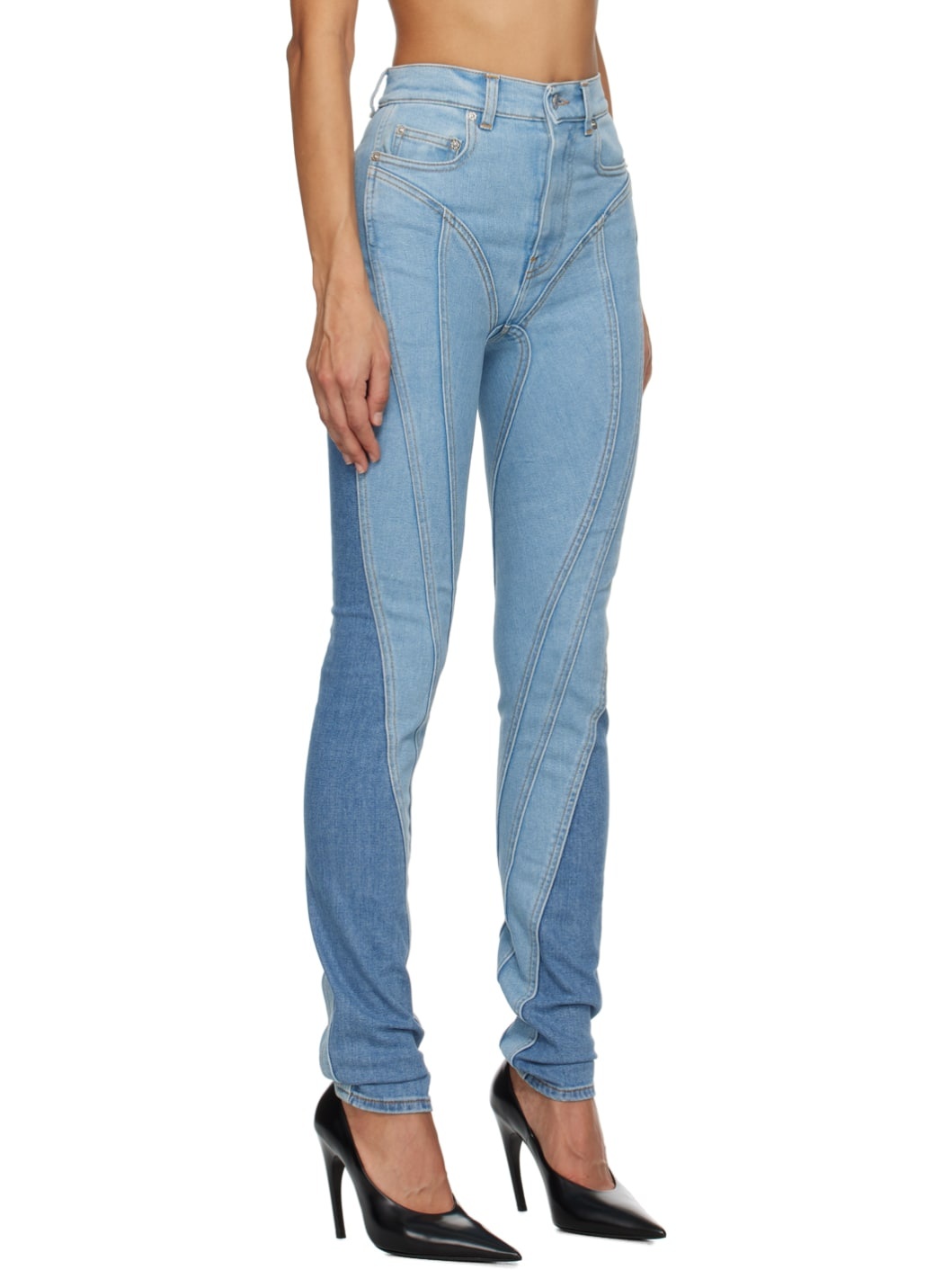 Blue Spiral Jeans - 2