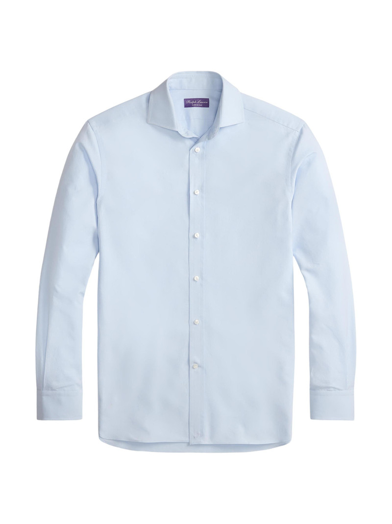 Men's Aston Cotton Oxford Shirt - Dress Shirt Blue 1