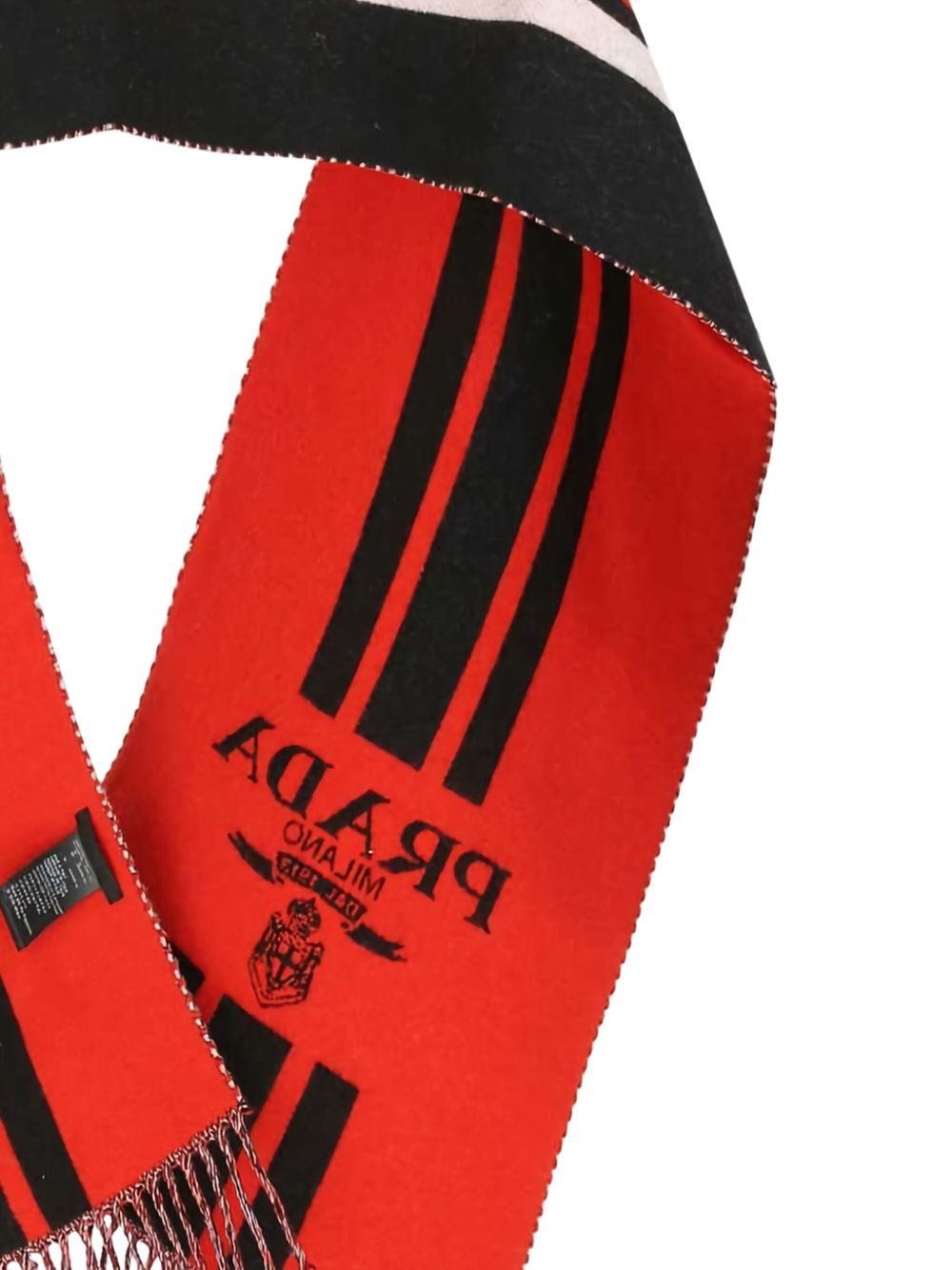 striped logo scarf - 4