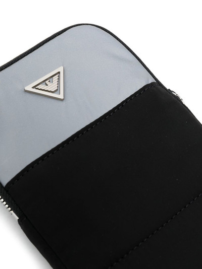 EMPORIO ARMANI logo-plaque phone bag outlook