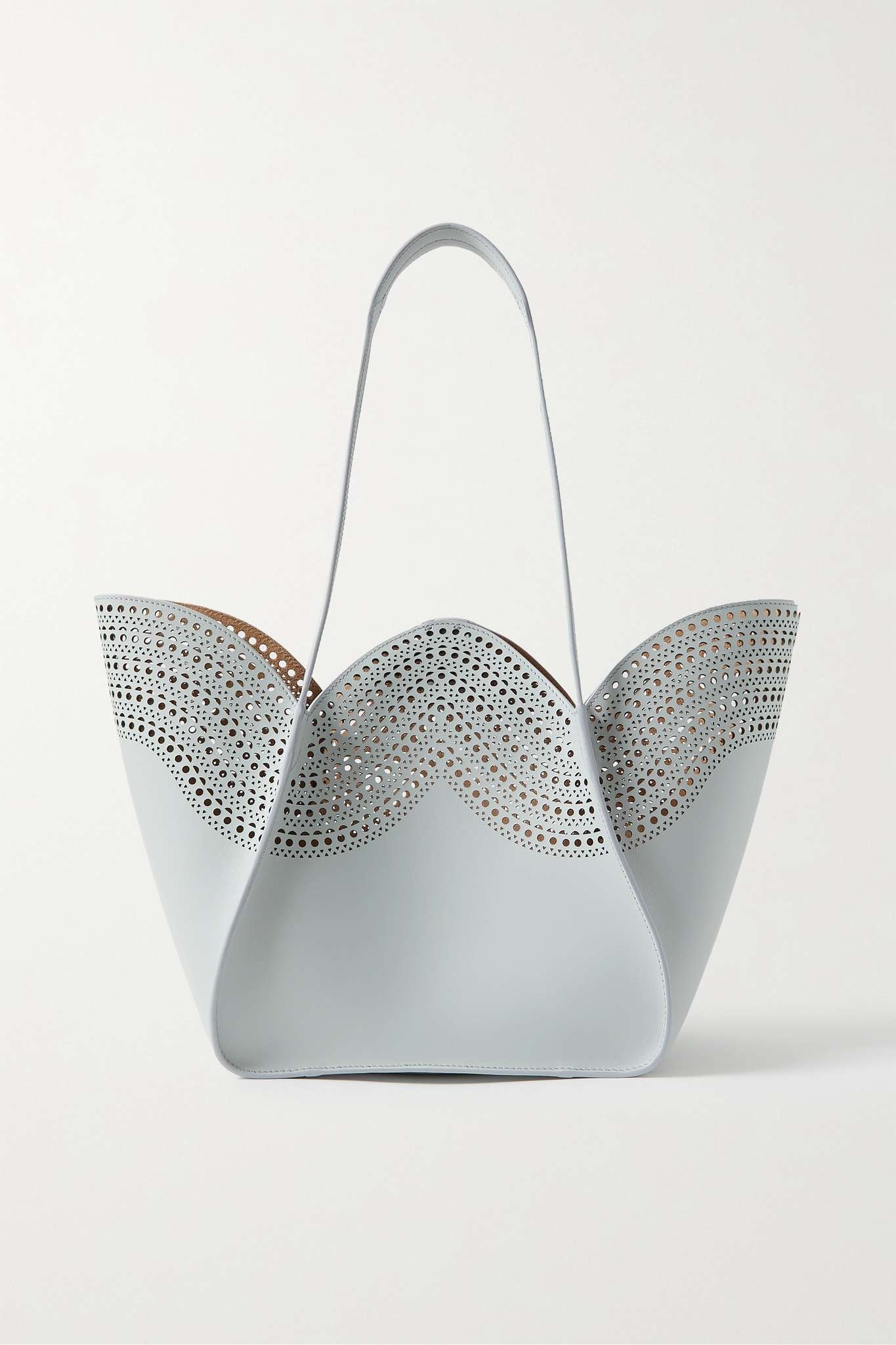 Lili 22 small laser-cut leather tote - 1