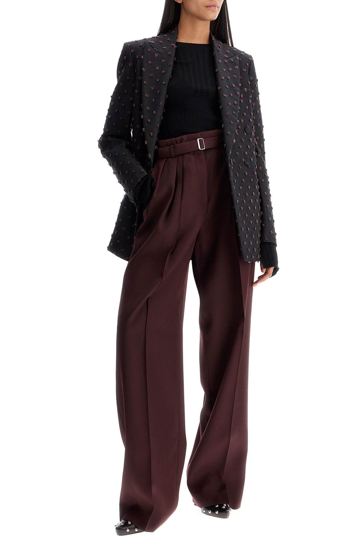 WIDE-LEG PANTS WITH BELT - 2