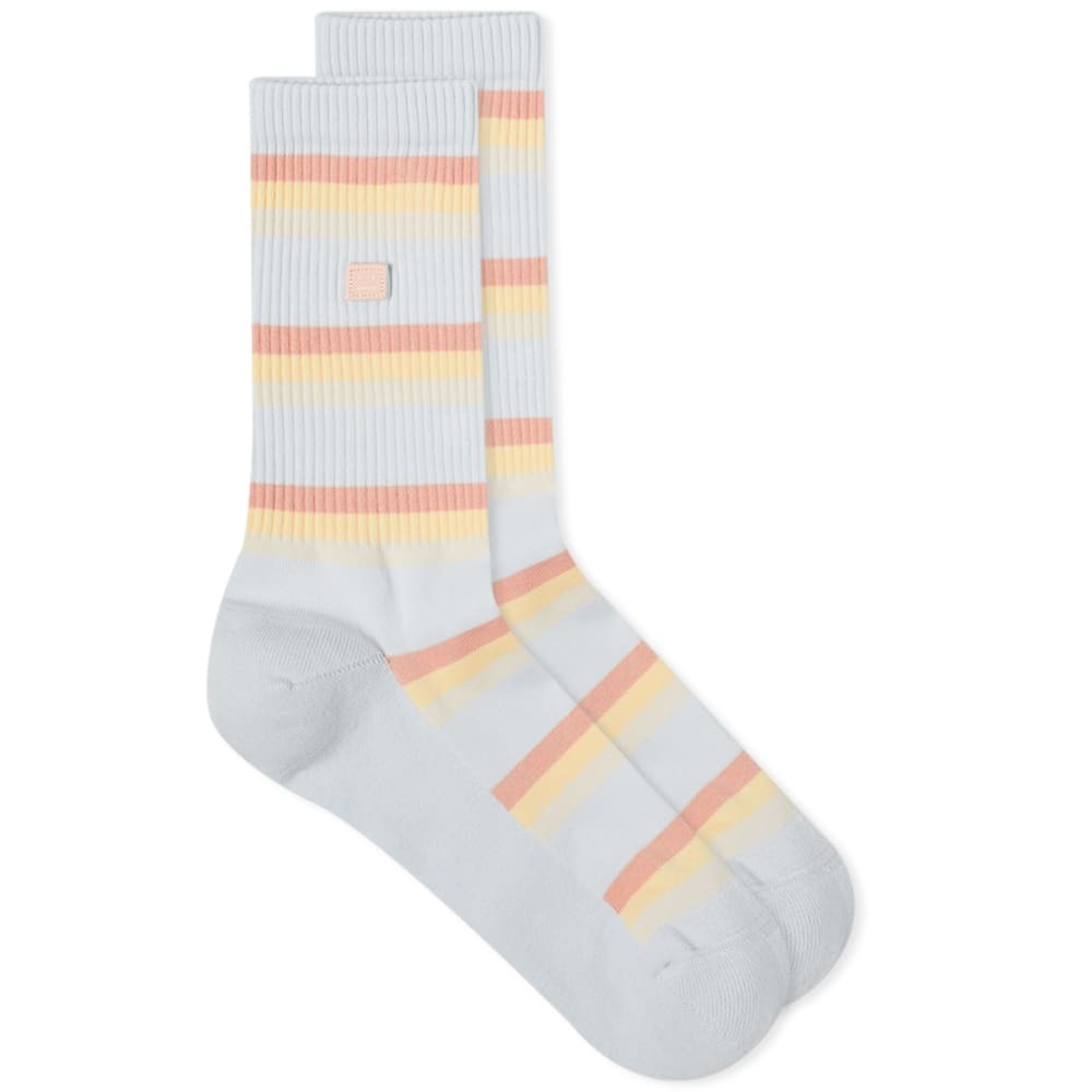 Acne Studios Pastel Stripe Face Sock - 1