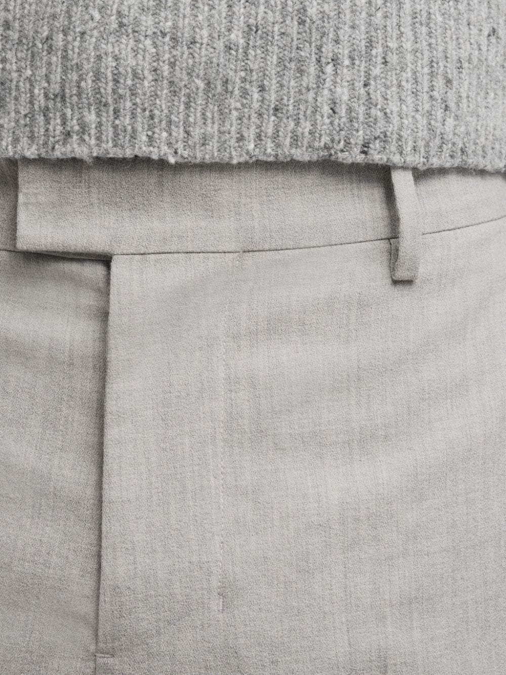crepe wool shorts - 6