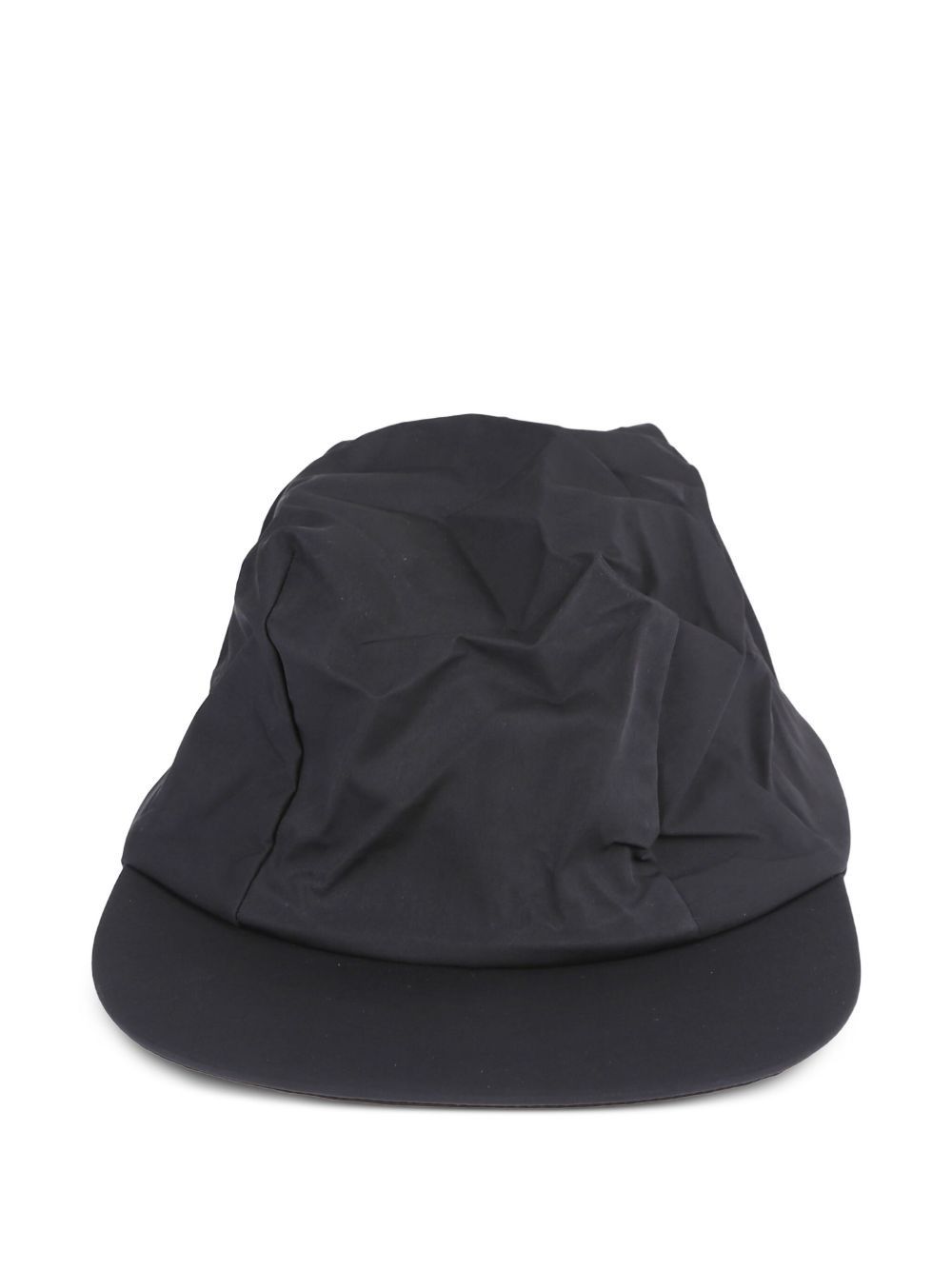 pleated curved-brim cap - 3