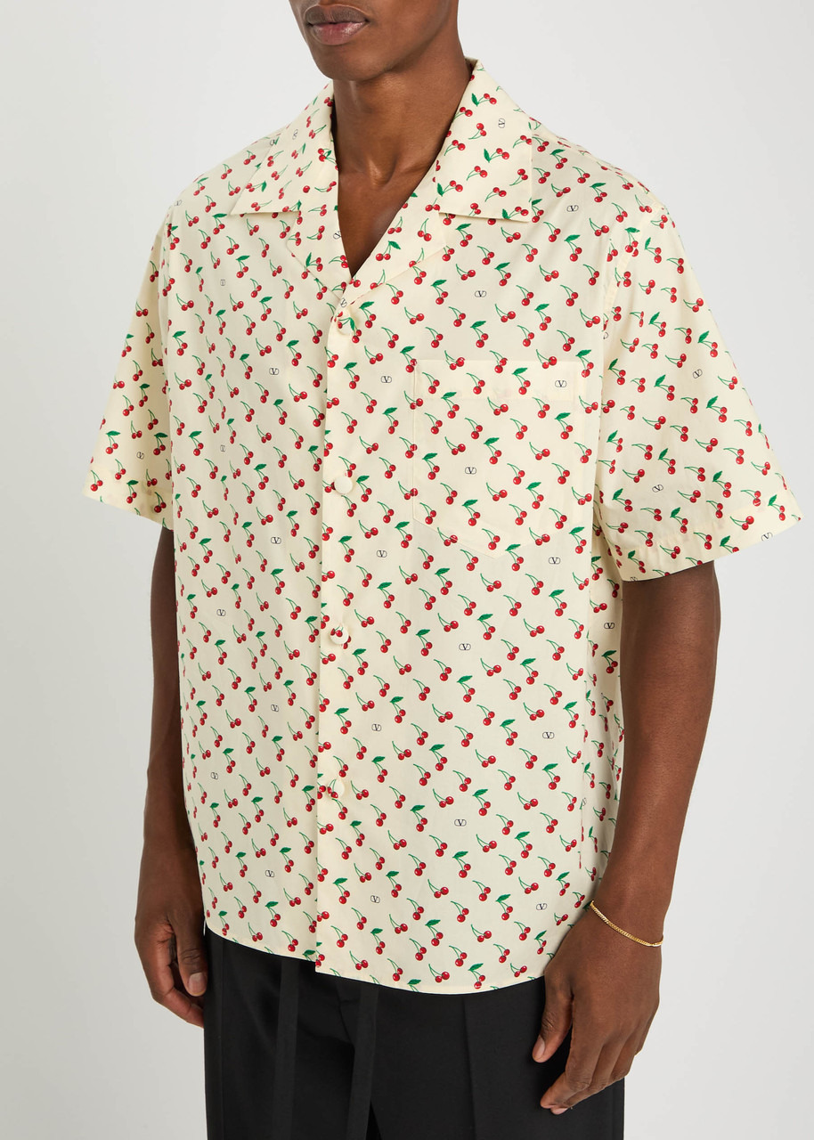 Valentino Garavani Cherryfic Printed Cotton-poplin Shirt - 2