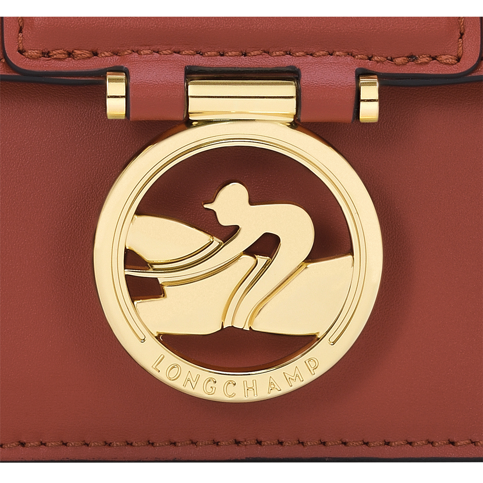 Box-Trot XS Crossbody bag Mahogany - Leather - 6