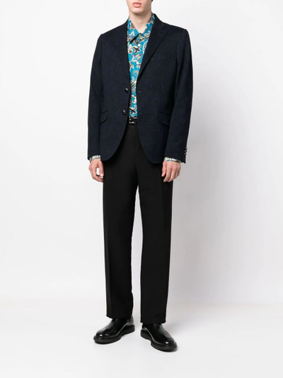 Etro embroidered single-breasted blazer outlook