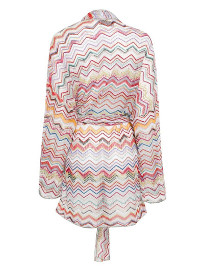 Missoni zigzag belted cardigan outlook