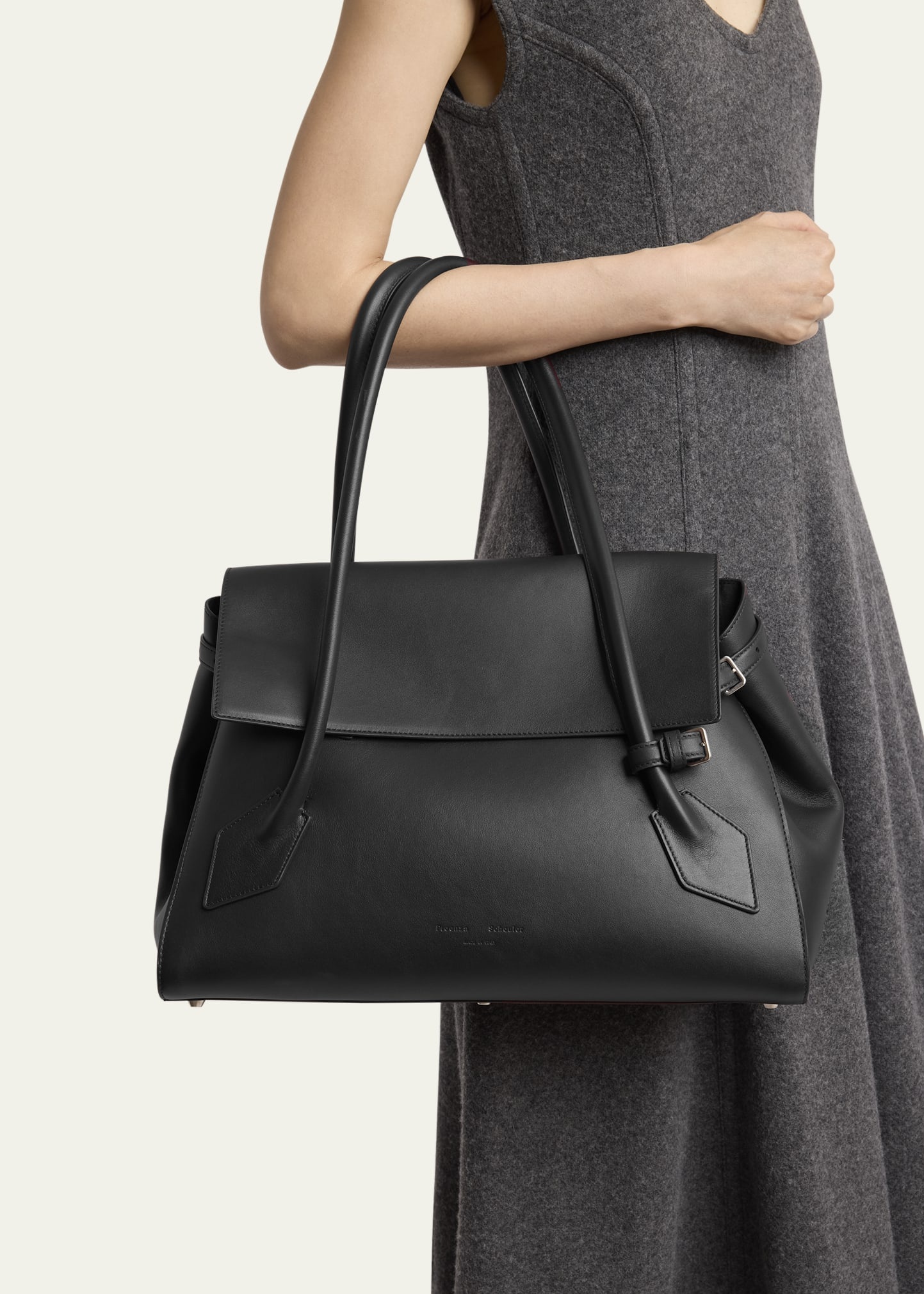 Tate Calf Leather Top-Handle Bag - 2