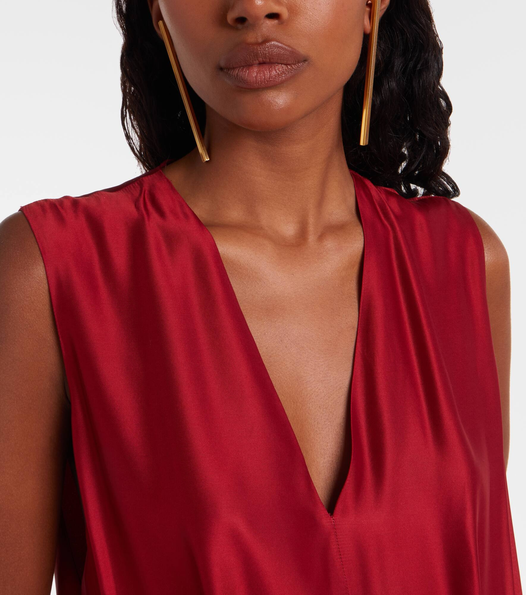 Empire 18kt gold-plated drop earrings - 6
