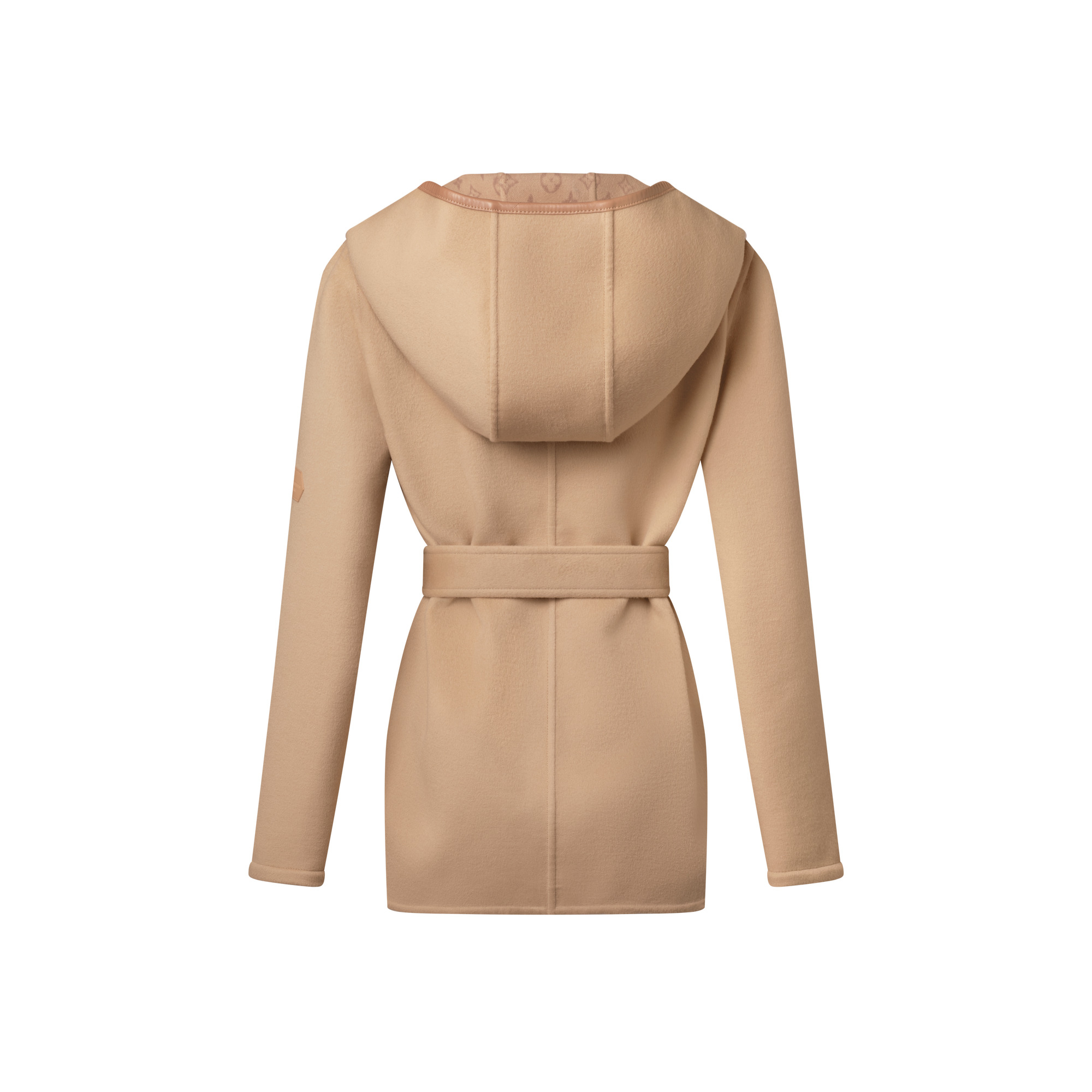 Belted Short Wrap Pea Coat - 3