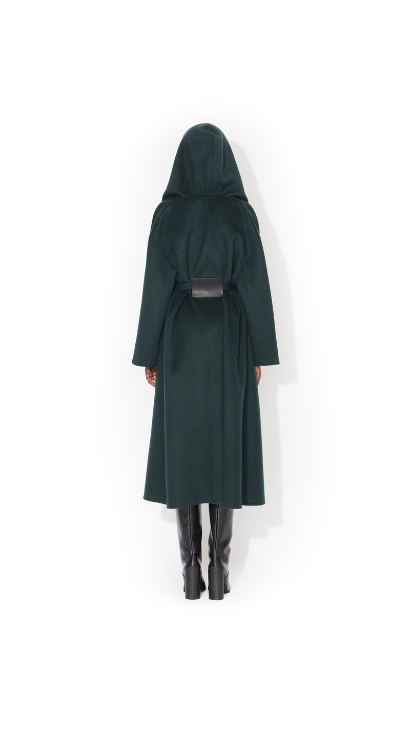Alaïa HOOD CASHMERE WRAP COAT outlook