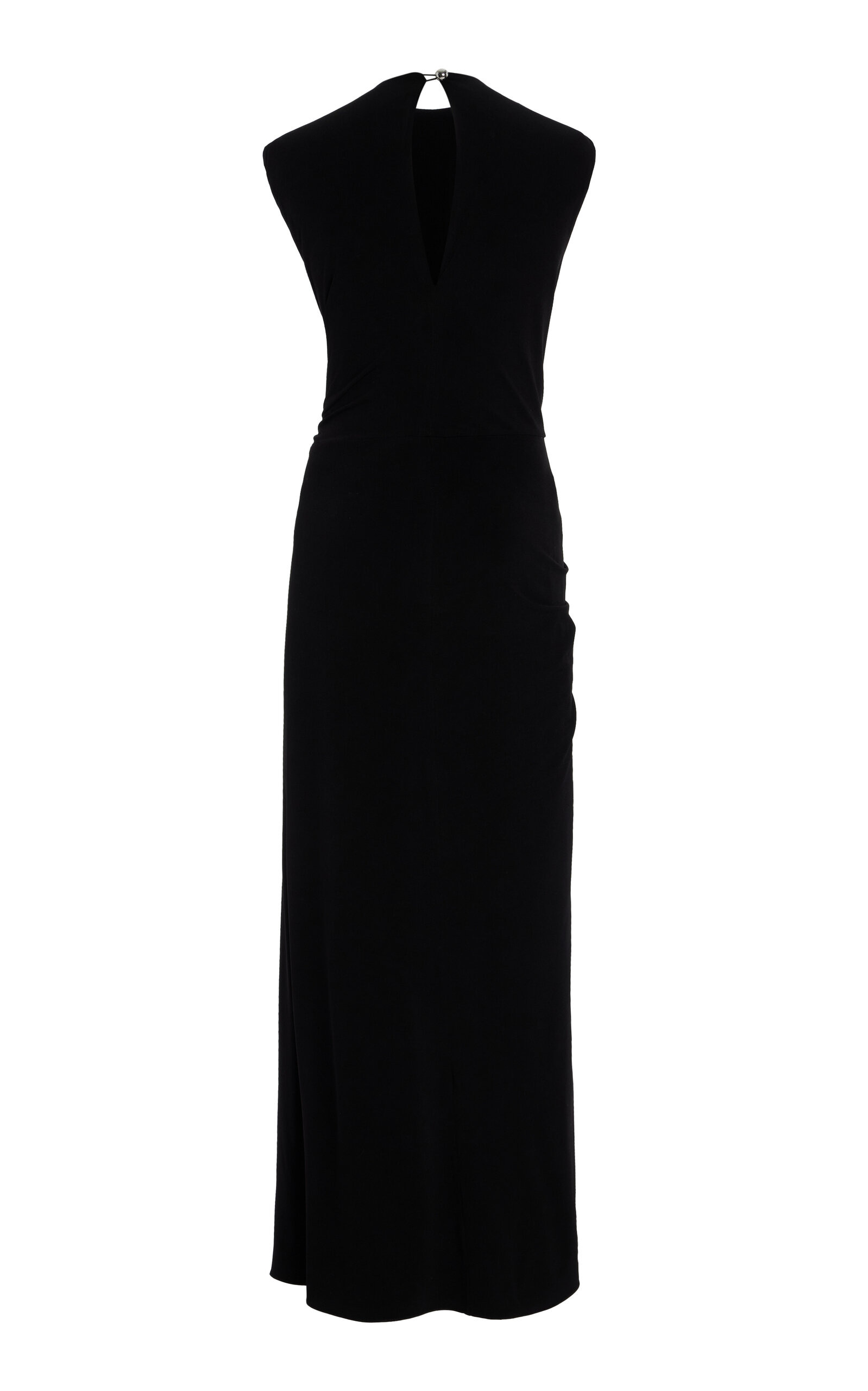 The Serena Draped Jersey Maxi Dress black - 2