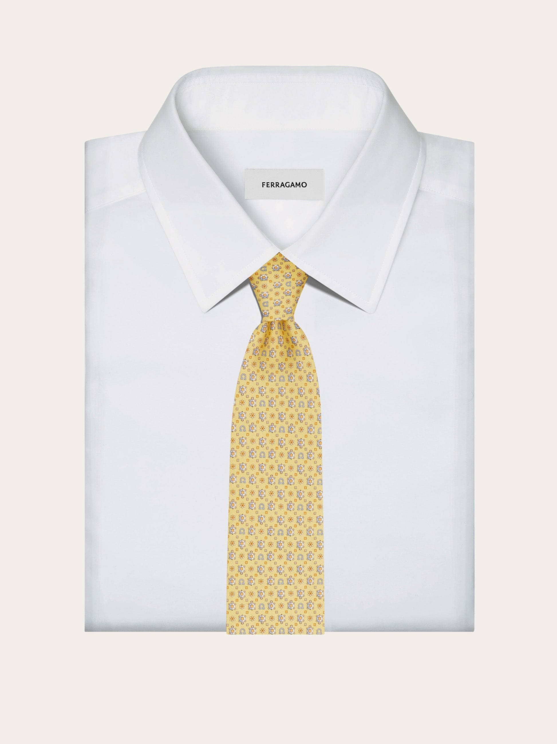 Turtle print silk tie - 4