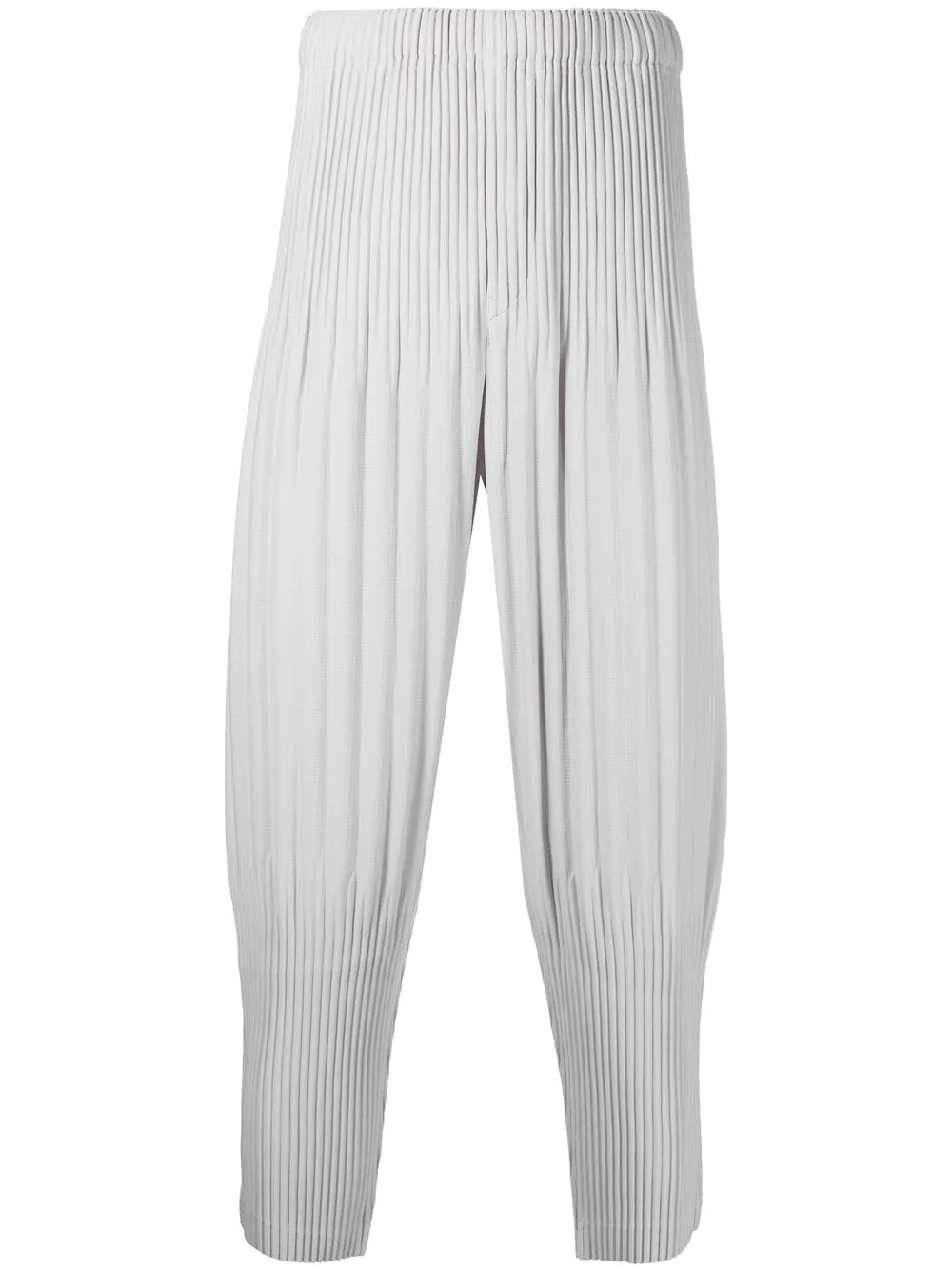 pleated tapered trousers - 1