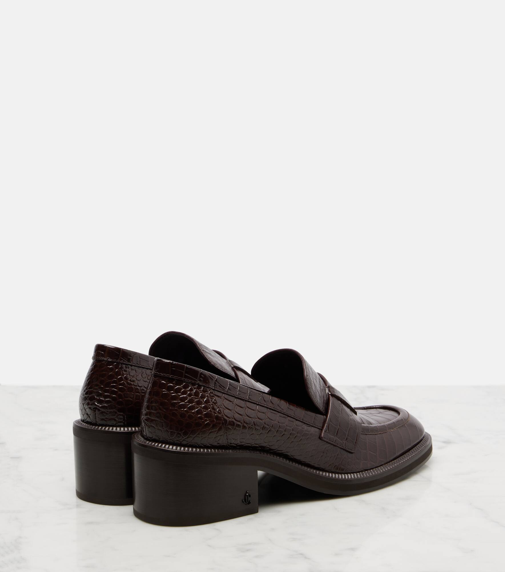 Tylor 60 croc-effect leather loafers - 2