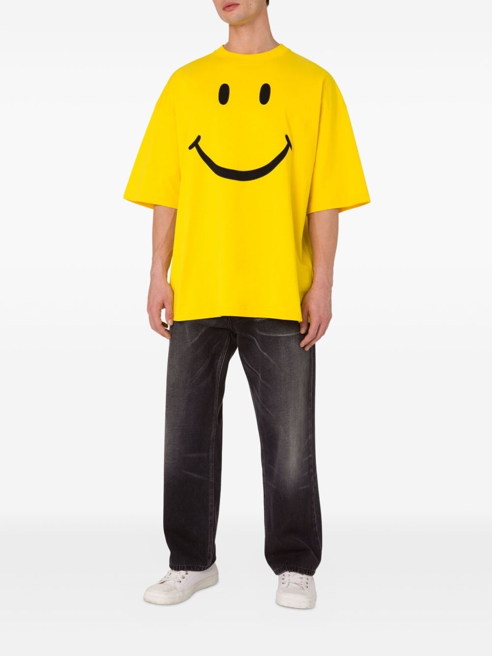 smiley-print t-shirt - 2
