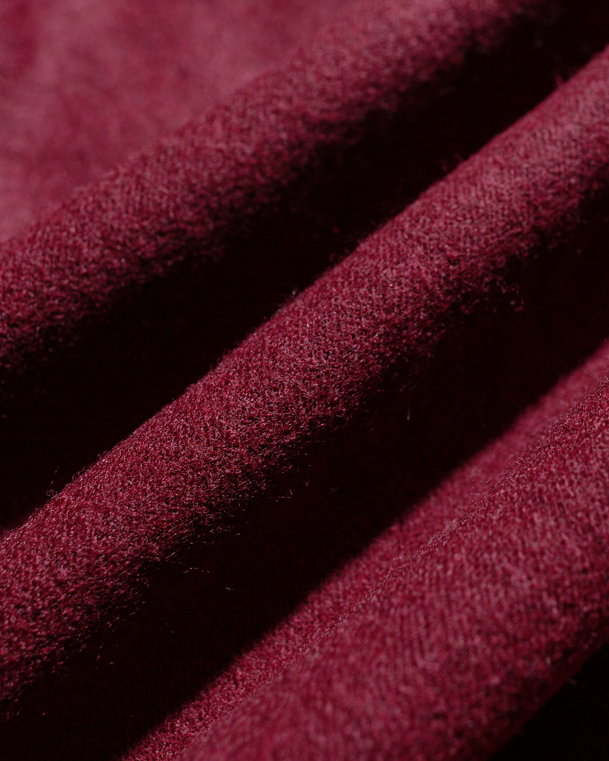 Wool Half Zip Burgundy - 6