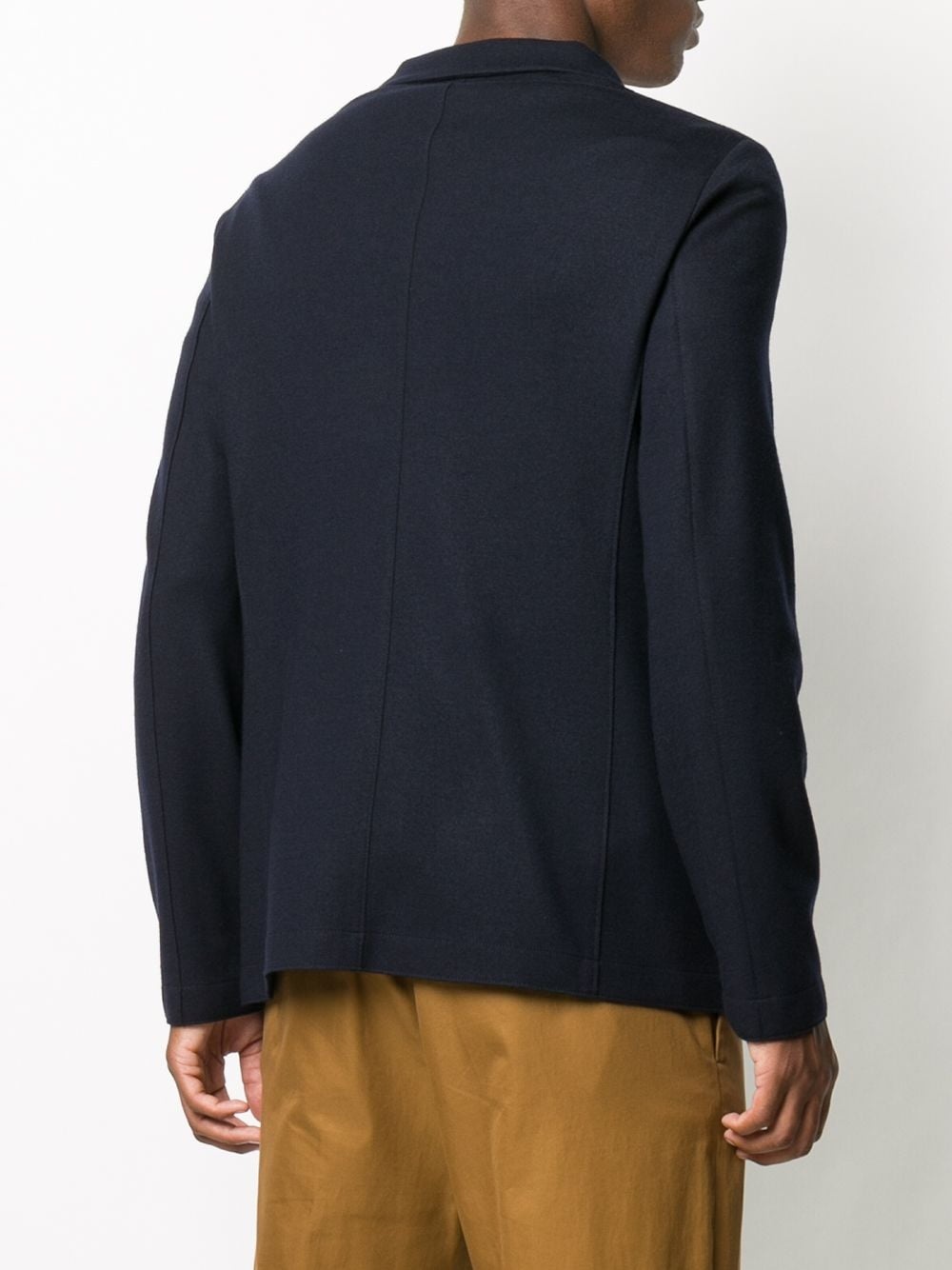wool twill blazer - 4