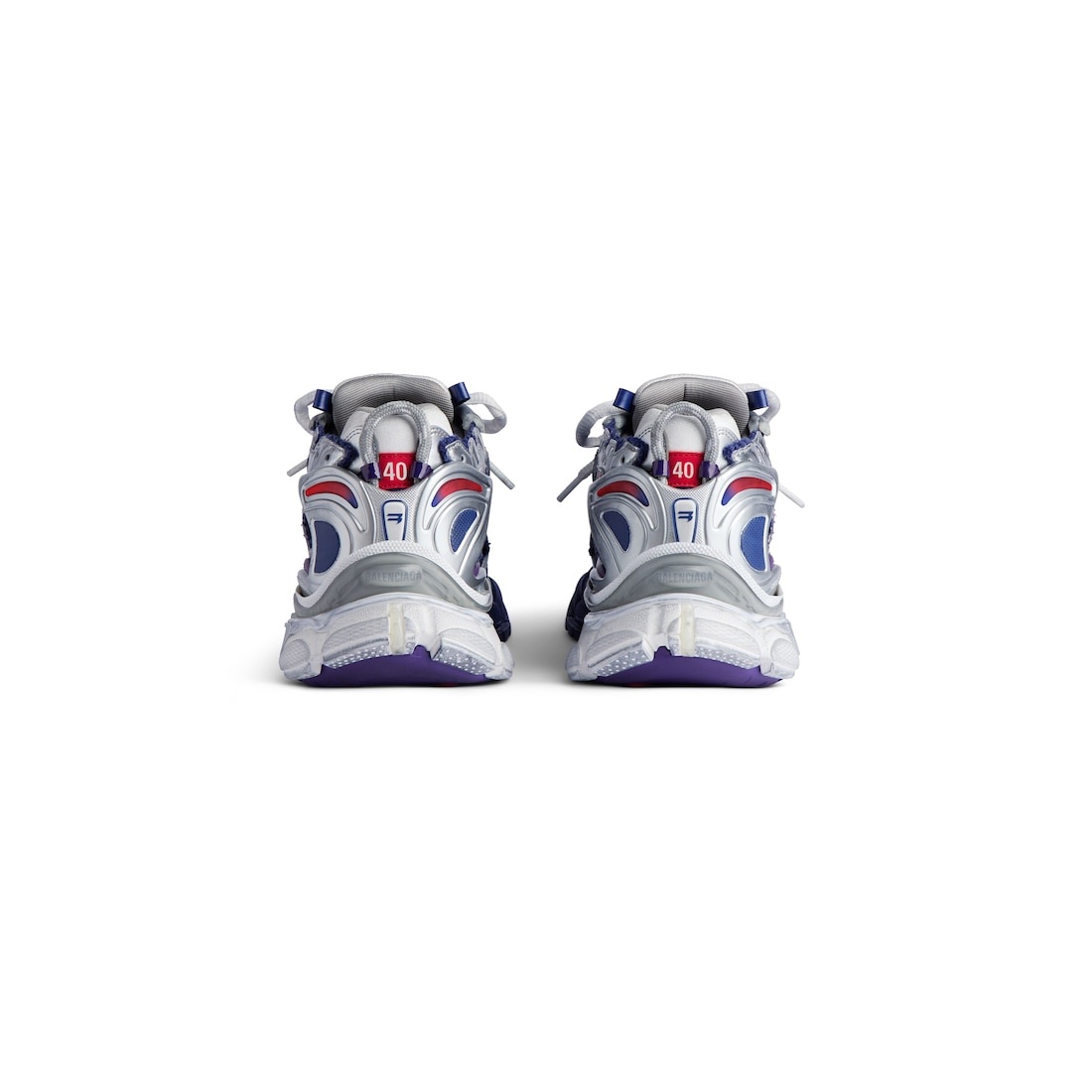 Men's Runner Gradient Sneaker  in Navy/red/grey - 5