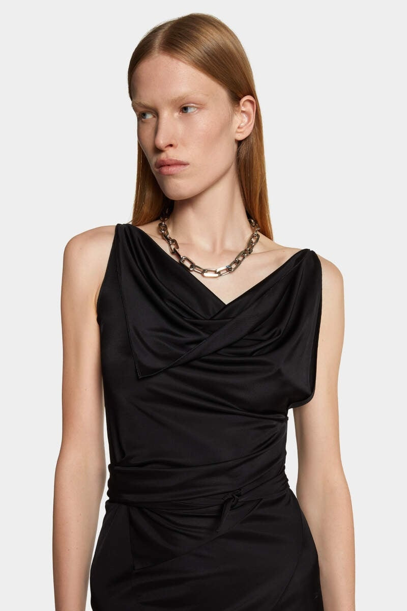 ASYMMETRICAL JERSEY DRESS 5
