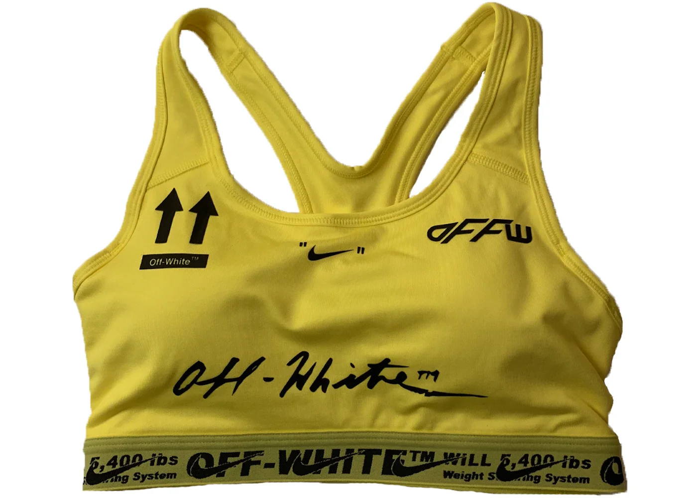OFF-WHITE Nike Sports Bra Yellow - 1