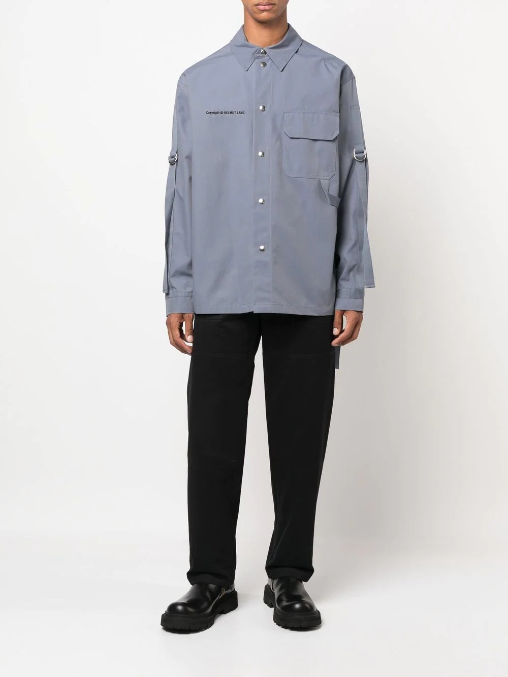 logo button-down shirt - 2