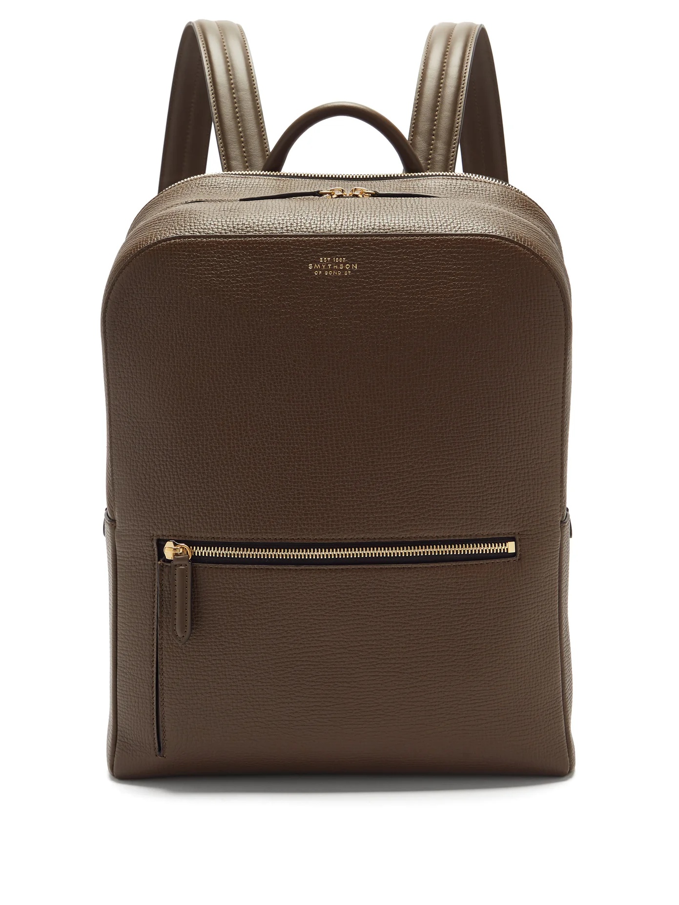 Ludlow grained-leather backpack - 1