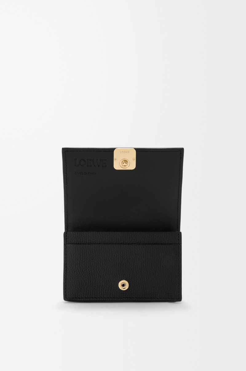 Loewe Anagram business cardholder in pebble grained calfskin outlook
