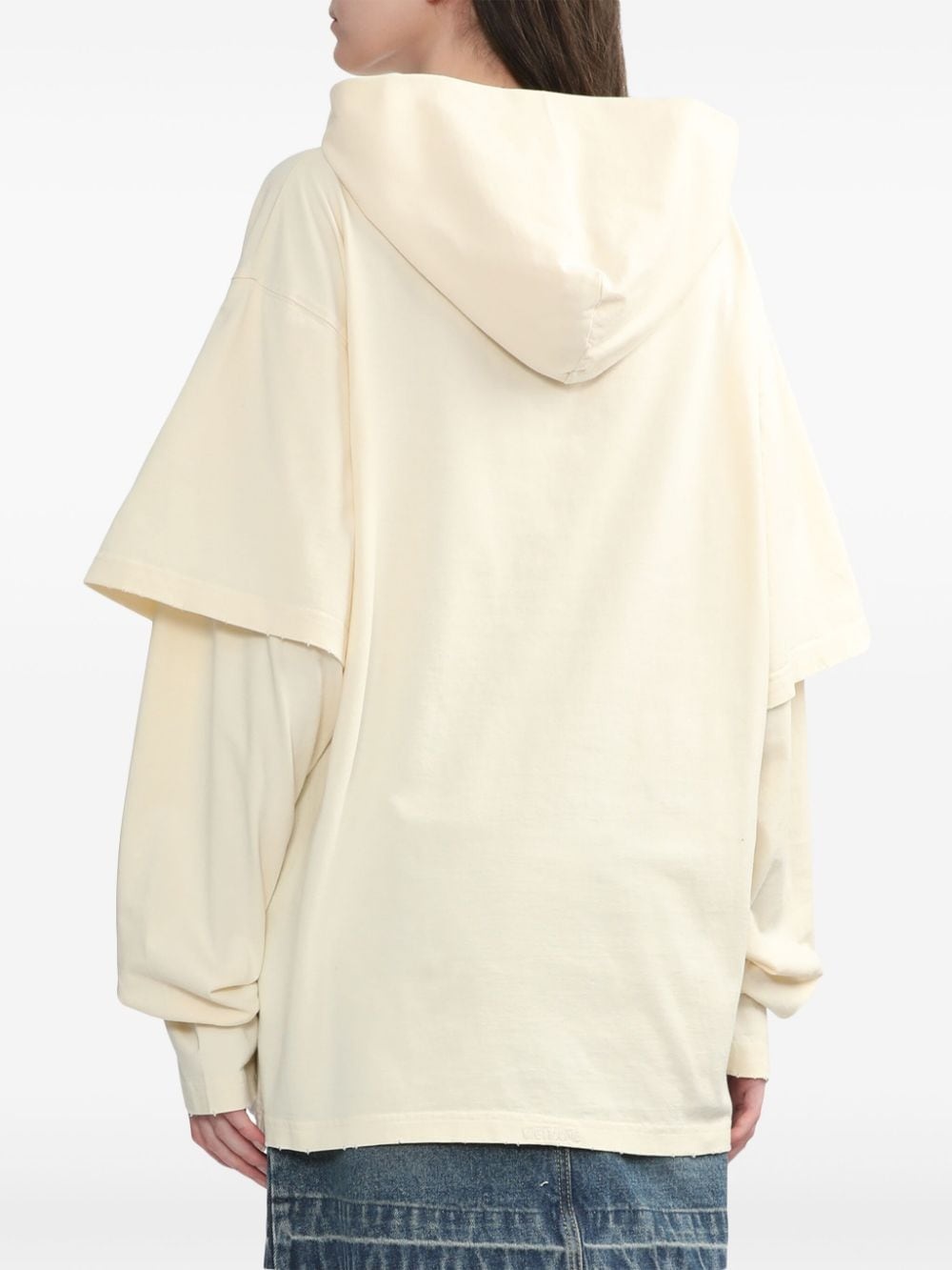 teddy bear-print hoodie - 4