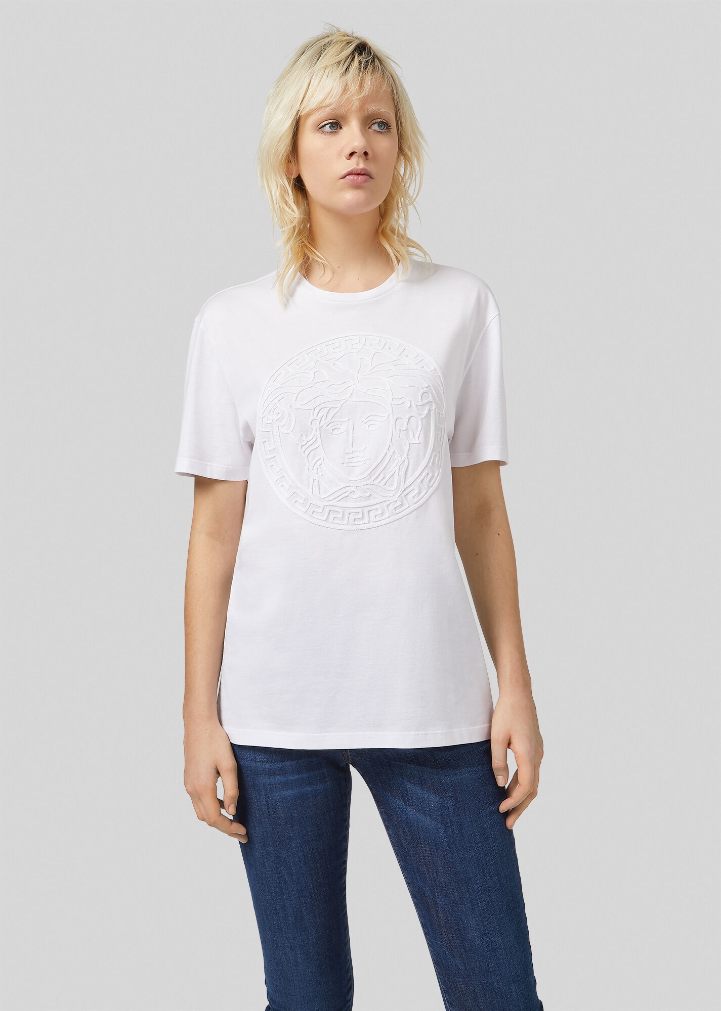 Medusa Embroidered T-Shirt - 2