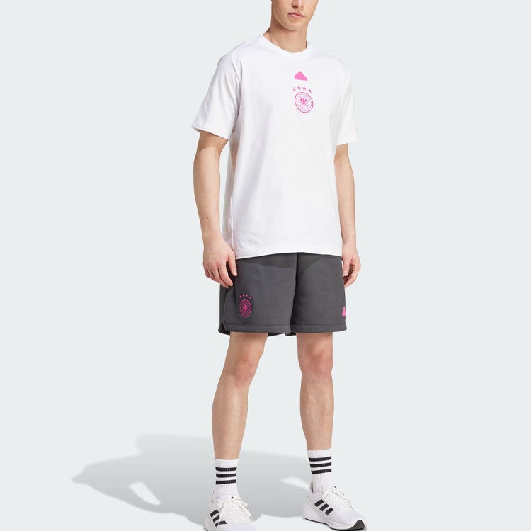 adidas Germany Travel Shorts Asia Sizing 'Carbon' IU2099 - 5
