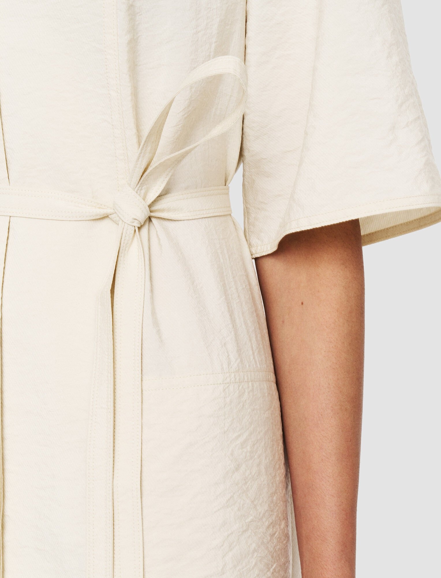 Textured Twill Dareau Dress - 5