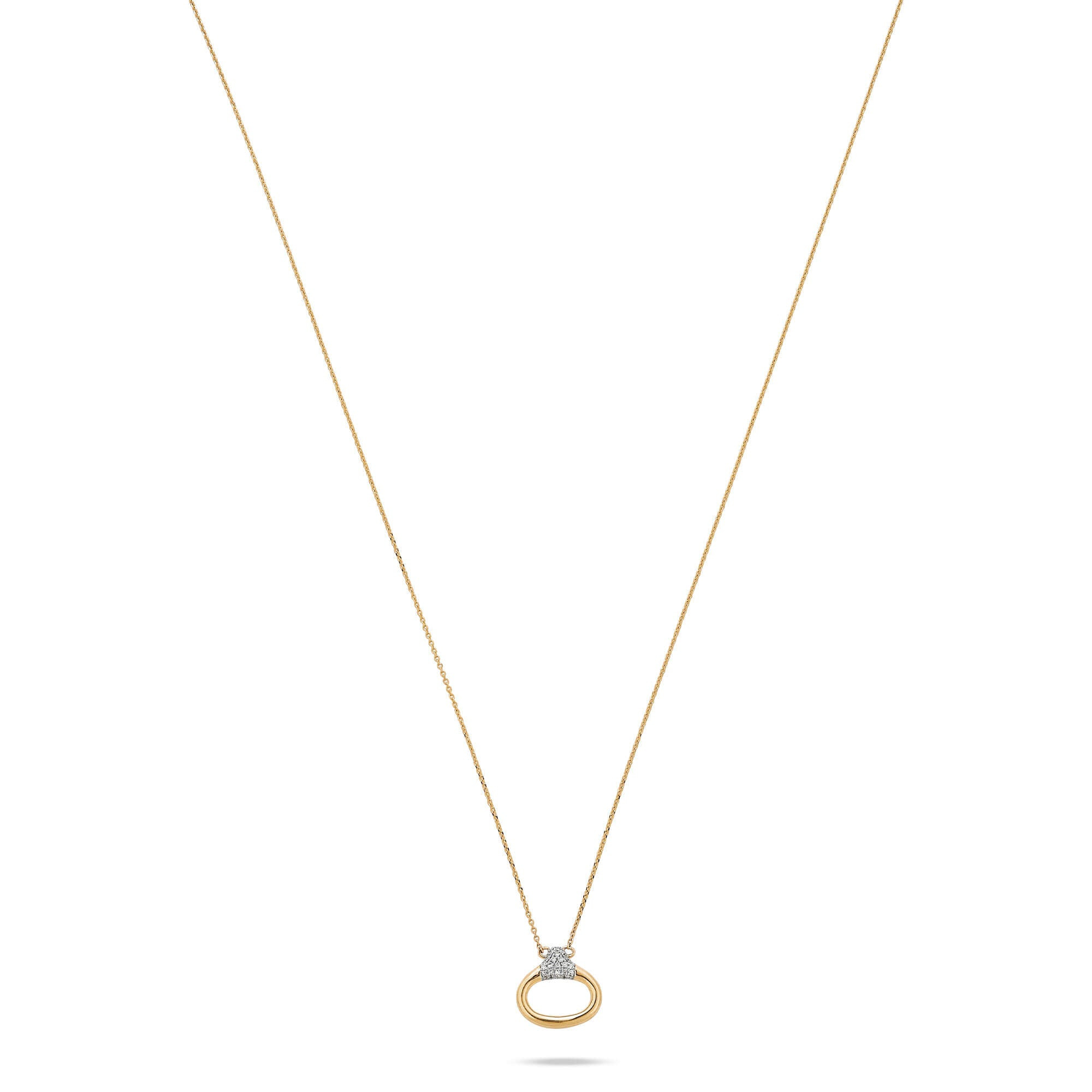 Diamond Horsebit Necklace - 3