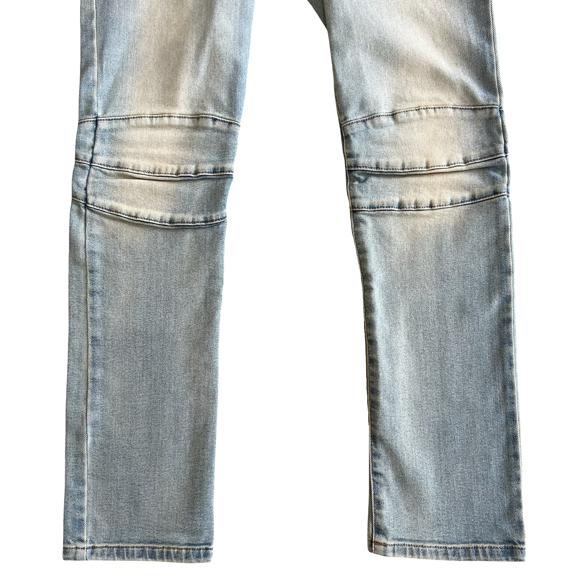 Balmain Light Wash Biker Denim SZ 34 - 3