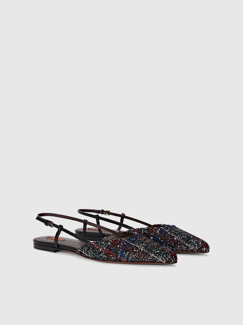 Missoni Check sequins patterned clogs outlook